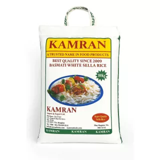 Kamran Super Quality Basmati Sella Rice 10kg – Premium halal parboiled rice with long grains for authentic biryani