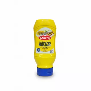 Durra Mustard Sauce yellow squeeze bottle front view