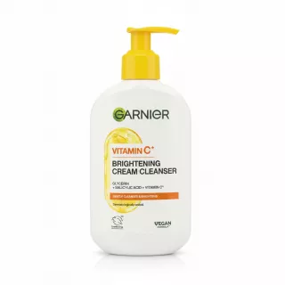 Garnier Vitamin C Brightening Cream Cleanser bottle front