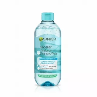 Bottle of Garnier Micellar Hyaluron Cleansing Water front view
