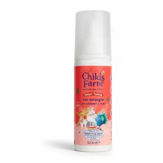 Childs Farm Strawberry & Mint Hair Detangler front view bottle