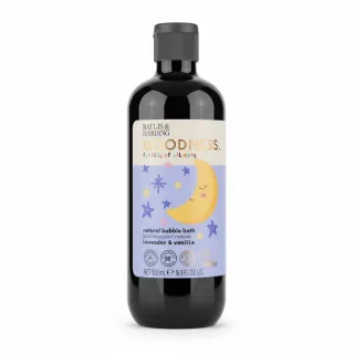 Baylis & Harding Goodness natural bubble bath bottle with lavender and vanilla scent