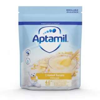 Aptamil creamed banana porridge resealable pack