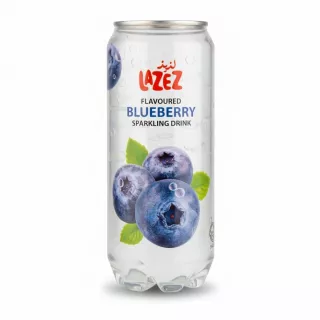 Can of Lazez Blueberry Flavoured Sparkling Drink front view