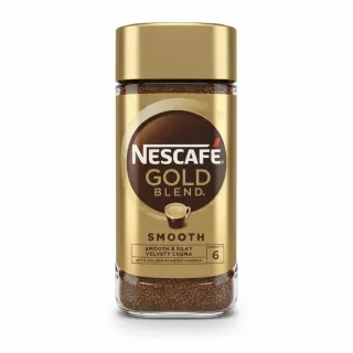 Nescafe Gold Blend Smooth instant coffee jar front view
