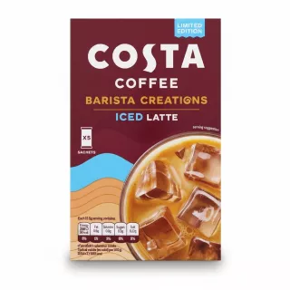 Costa Coffee Barista Creations Iced Latte packet front view
