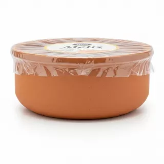 Side view of Melis creamy yoghurt terracotta container