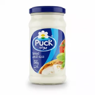 Jar of Puck Cheese Spread front label