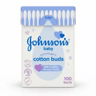 Johnson's Baby Cotton Buds box front