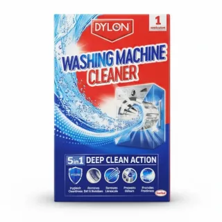 Dylon Washing Machine Cleaner 5 in 1 deep clean action front view box