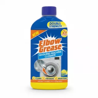 Bottle of Elbow Grease Washing Machine Cleaner front view