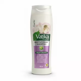 Vatika Naturals Multivitamin Garlic Shampoo bottle front view