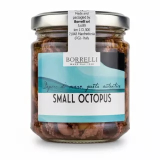 Borrelli Small Octopus jar front label
