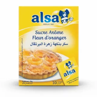 Alsa Orange Blossom Flavoured Sugar box front