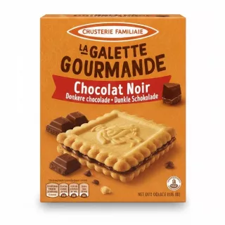 La Galette Gourmande Dark Chocolate Biscuits pack