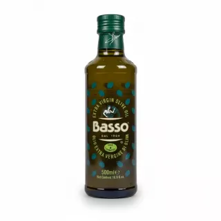Basso Extra Virgin Olive Oil 500ml bottle front