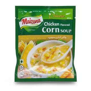 Maizona Chinese Chicken Corn Soup packet front