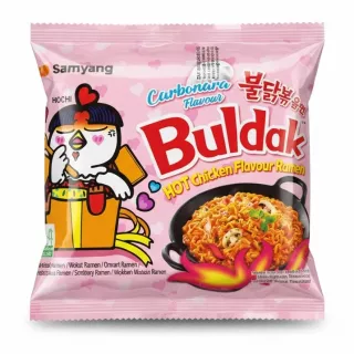 Samyang Buldak Hot Chicken Carbonara Flavour Ramen Pack Front
