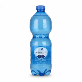 San Benedetto sparkling mineral water blue 0.5L bottle front label