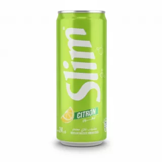 Slim Lemon sparkling soft drink can