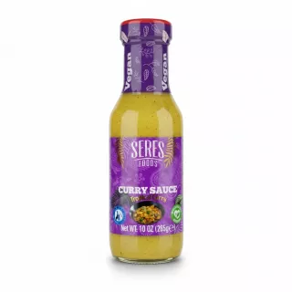 Bottle of Seres Foods Tropical Curry Sauce front label