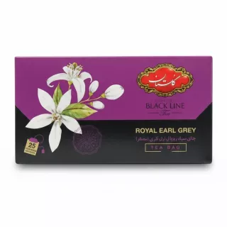 Box of Golestan Royal Earl Grey black tea with 25 tea bags