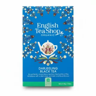 English Tea Shop Organic Darjeeling Black Tea front packaging