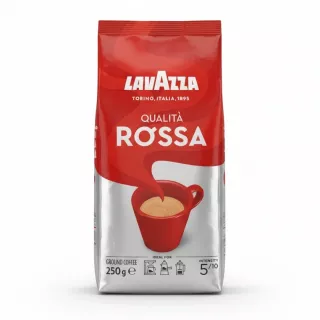 Lavazza Qualità Rossa red and white 250g ground coffee pack front view