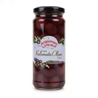 Jar of Anjoman Greek Kalamata Whole Olives in brine