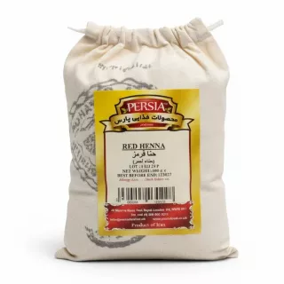 Pack of Persia Food Red Henna powder in cloth bag with label