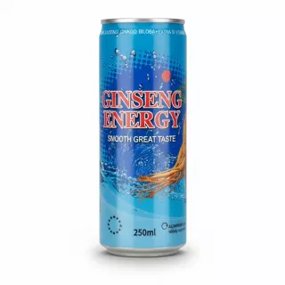 Korean Ginseng Energy Drink 250ml aluminum can front view