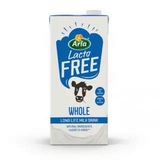 Arla LactoFREE Whole Milk Drink carton front view