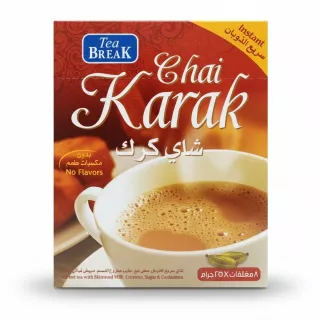 Tea Break Chai Karak instant tea box front view