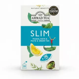 Ahmad Tea Slim Mate & Green Tea box front view
