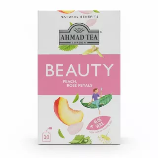 Ahmad Tea Beauty Peach Rose Petals box front