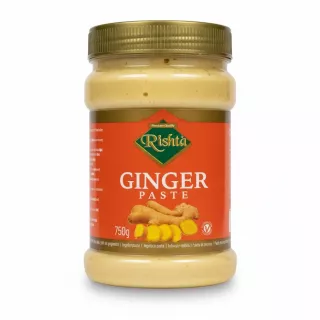 750g jar of Rishta Ginger Paste with labelled red and gold packaging