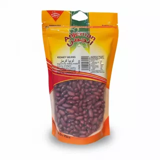 Front pack of Anjoman Kidney Beans showing resealable bag without price on a white background