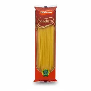 Bodrum Spaghetti pack showing premium quality pasta