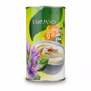 Tarvand yogurt dressing saffron & mint can packaging front