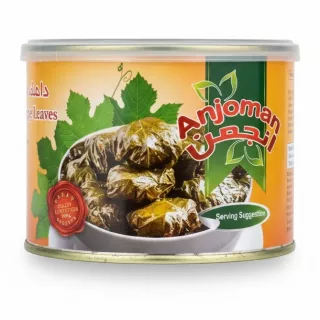 Tin of Anjoman stuffed wine grape leaves