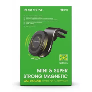 Borofone BH40 magnetic car holder front packaging