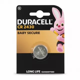 Duracell CR2430 lithium coin battery in packaging