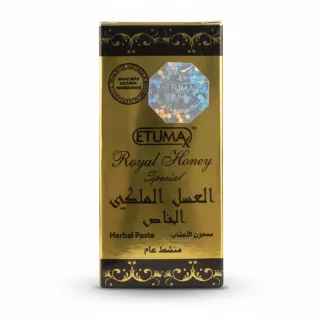 Etumax Royal Honey Herbal Paste gold packaging front