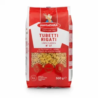 PastaZARA Tubetti Rigati package front view