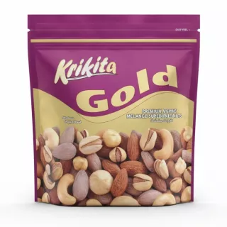 Krikita Gold Premium Mixed Nuts front packaging