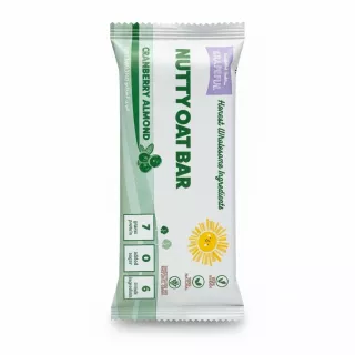 Grapeful Nutty Oat Bar Cranberry Almond flavour front packaging