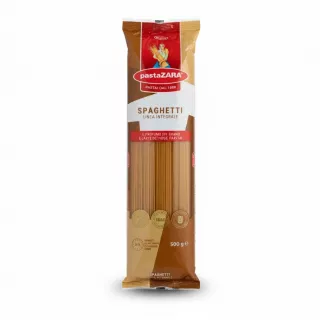 pastaZARA wholemeal spaghetti 500g package front
