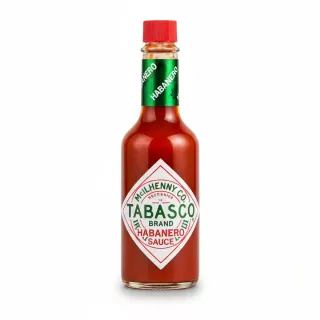 Tabasco Habanero Sauce fiery hot pepper sauce bottle