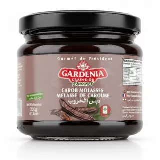 Gardenia Carob Molasses glass jar with screw lid