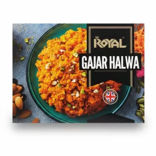 Royal Gajar Halwa Indian dessert packaging front